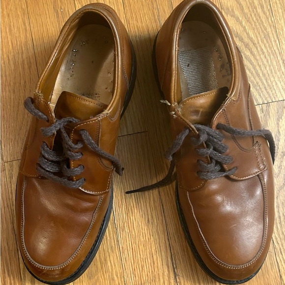 Alden Mens Shoes Mens 7.5 Brown Made In USA Shoe Goodyear Welt Blucher Apron Toe - Picture 6 of 8
